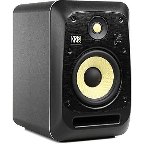 KRK V6 Series 4 6" 2-Way Powered Studio Reference Monitor, Black Cover