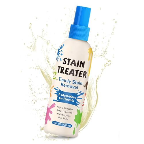 Messy Eater Stain Treater Spray - 120ml Clothes Stain Remover - Stain Remover for Clothes Spray - Laundry Stain Remover for Grass Blood Grease Wine Ink Sweat and Tea & Coffee Marks