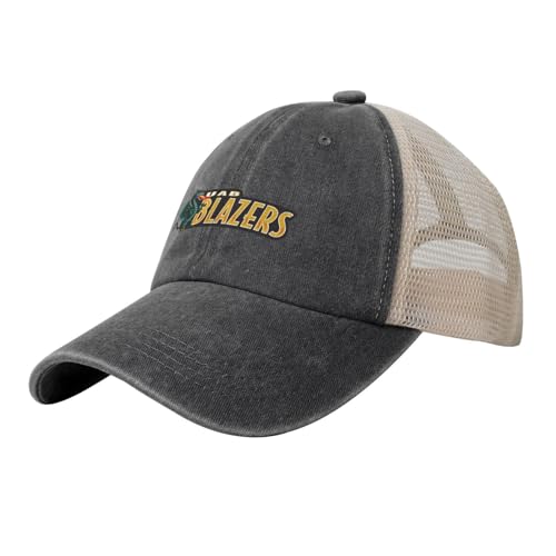 UAB Blazers Logo Baseball Cap Sport Vintage Washed Mesh Baseball Cap Black