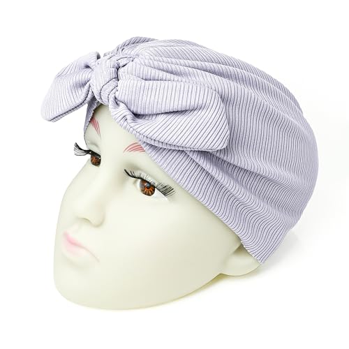 Image of THE LITTLE LOOKERS Turban Cap | Turban Knot Bow Cap | Turban Cap for New Born Kids | Cap for Baby Girl |Cap for Baby Boy | Baby Flower Turban Cap