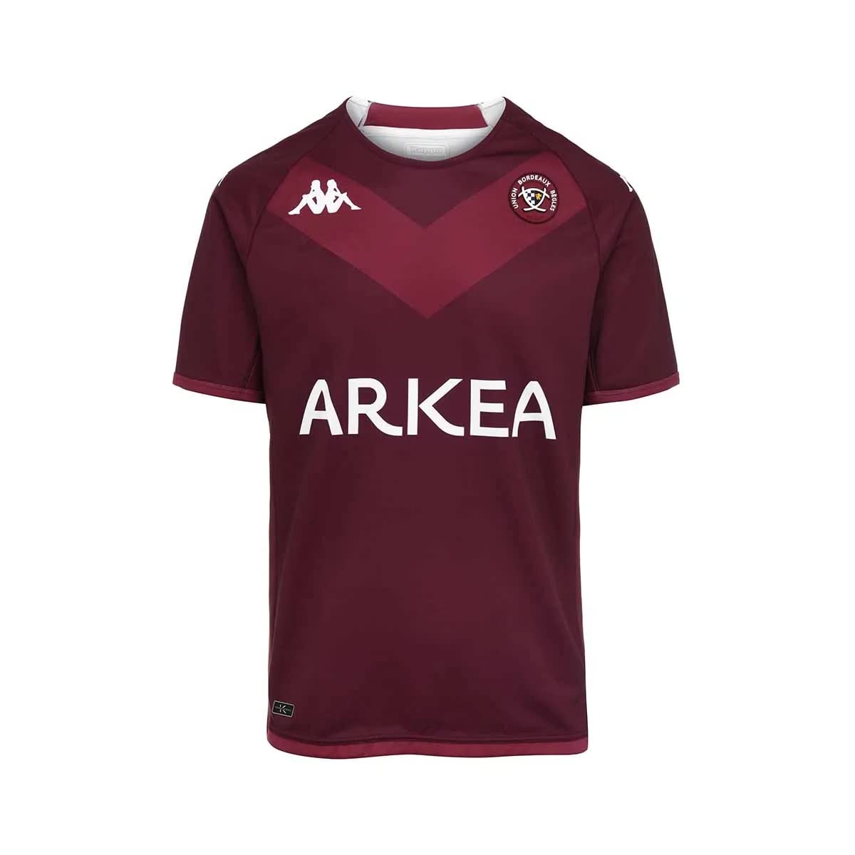 Kappa Maillot Enfant Kombat UBB Union Bordeaux Bègles Domicile Officiel Rugby - Rouge - 6 Ans