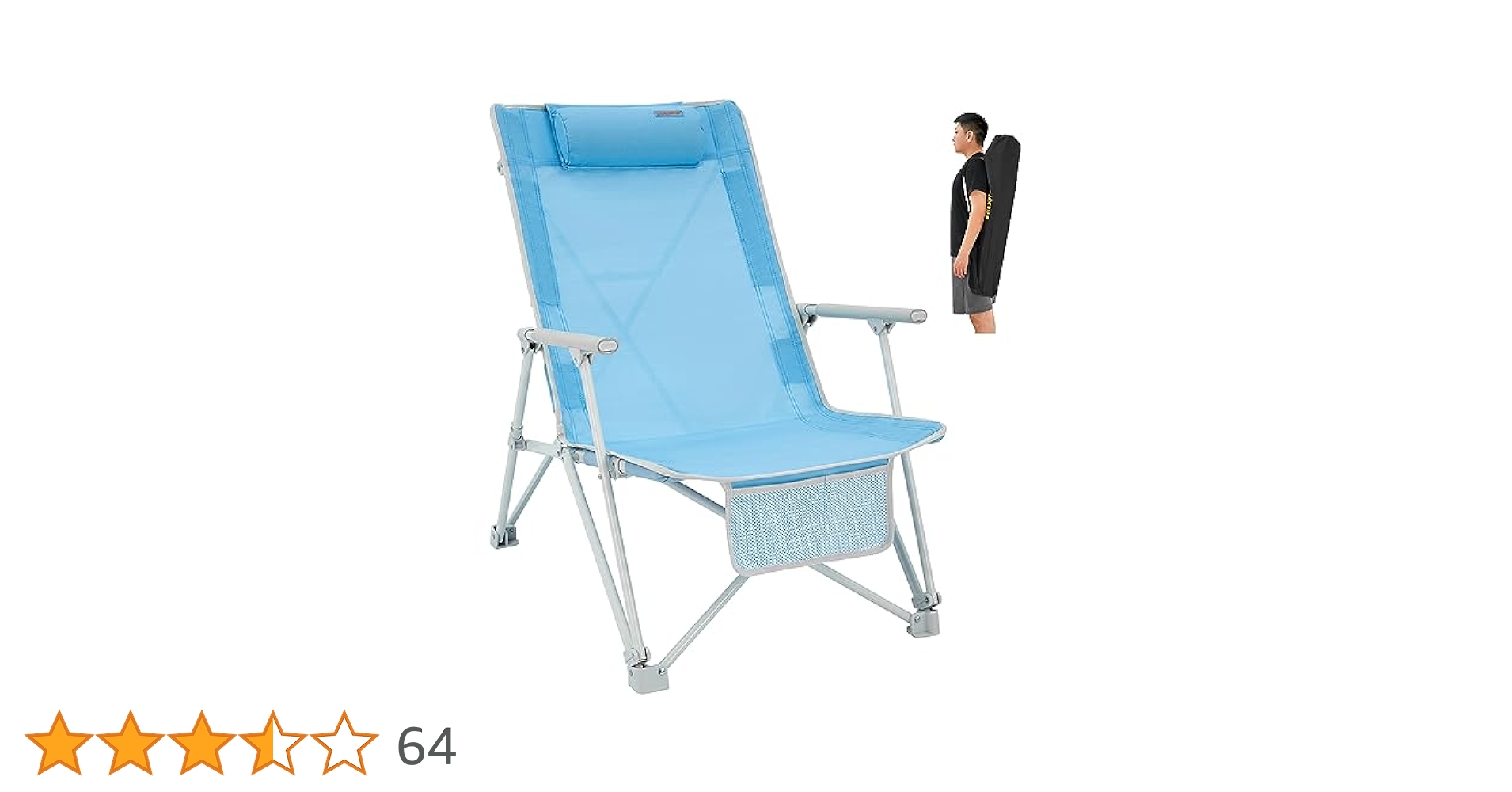 Amazon.co.jp: WEJOY アウトドアチェア ハイバック 折りたたみ