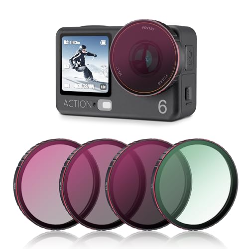 STARTRC DJI���� Osmo Action 6 �p�t�B���^�[�Z�b�g�A4���Z�b�g�iCPL+ND8+ND16+ND32�j�A���w�K���X�A���w�i�m�R�[�g�A�����Y�ی�Aaction 6 �A�N�Z�T���[