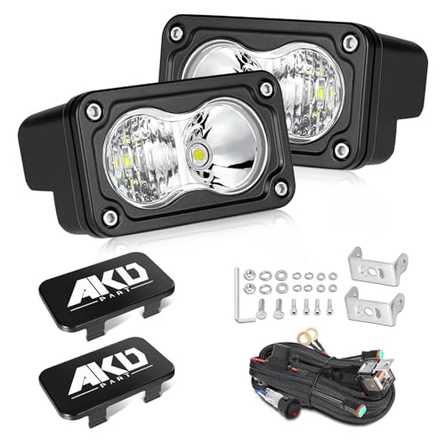 Image of 3 Inch 40W CREE LED Pods with Wiring Harness & Black Covers
