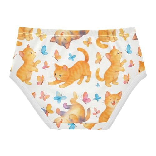 Joisal Playful Kittens Colorful Butterfly Girls Underwear Toddlers 2t Cotton Cute Panties Girl Fun Print Briefs Undies Kids2