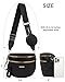 Valentoria Cross Body Bag for Women Bum Bag Belt Bag Fanny Pack for Girls Travel Purse Fashion Waist Pack Nylon Purse Trendy Shoulder Bag for Womens (Black)