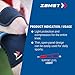 Zamst EK-1 Sports Knee Brace With Lightweight And Breathable Material For General Knee Support and Knee Pain-for Basketball, Volleyball, Running, Tennis, Pickleball-Black, XL