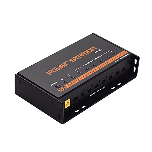 KKcare Fonte de alimentação para pedal de guitarra 8 saídas DC para placas de pedais de efeito de 9V