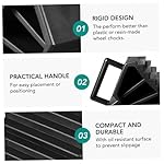 Toyvian 4pcs Motorcycle Wheel Chock Sack Quiver Motorhome Levelling Blocks Curved Trailer Aid Car Wheel Chocks Tire Support Pad Heavy Duty Wheel Caravan Levelling Ramps Caravan Lock