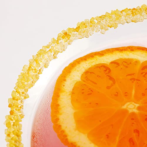The Spice Lab Zesty Orange Sugar Glass Cocktail Rimmer For Martinis & Margaritas - Great Orange Sugar Margarita Rimmer- Gluten Free Non-Gmo No Msg All Natural Brand - Rim Sugar For Cocktails #TOP5