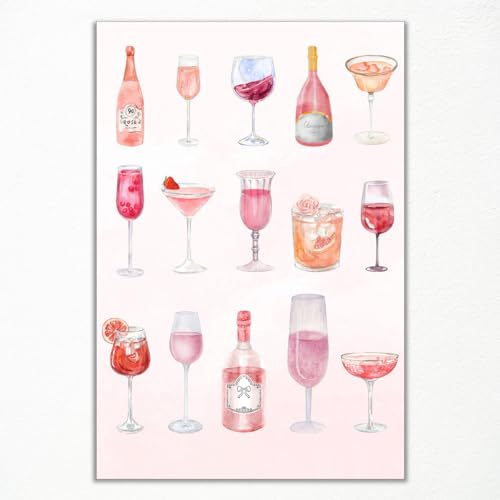 Xianyojafa Coquette Pink Bar Cart Art Retro Trendy Champagner Wandkunst Leinwand Girly Aesthetic Room Poster Funky Champagner Art Bild College Wohnheim Wohnung Dekor 30,5 x 40,6 cm ungerahmt Xianyojafa Coquette Pink Bar Cart Art Retro Trendy Champagner Wandkunst Leinwand Girly Aesthetic Room Poster Funky Champagner Art Bild College Wohnheim Wohnung Dekor 30,5 x 40,6 cm ungerahmt