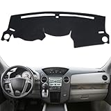 puxhig Dashboard Cover Custom Fit for Honda Pilot 2009 2010 2011 2012 2013 2014 2015 Dash Cover Mat Pad Carpet Protector (Black)