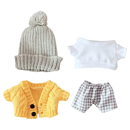 Accessoires vêtements figurines 20cm pull jaune chapeau t-shirt pantalon