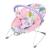 Bright Starts Wildflower Wonders Vibrations Babywippe, abnehmbarer Spielbügel mit 2 Spielzeugen, rutschfeste Füße, 0–6 Monate bis 9 kg