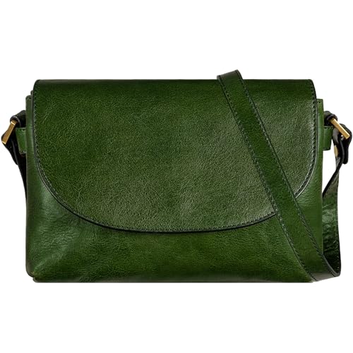 Time Resistance Leather Crossbody Bag for Women - Handbag, Shoulder