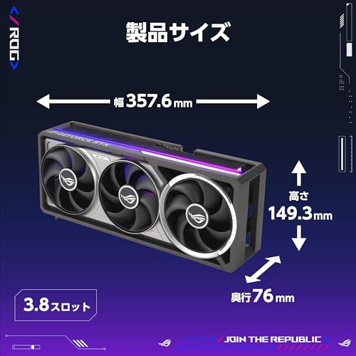 undefined ASUS NVIDIA GeForce RTX 5080 ビデオカード 16GB GDDR7 PCI Express 5.0 / ROG-ASTRAL-RTX5080-O16G-GAMING 国内正規代理店品 の商品画像 7