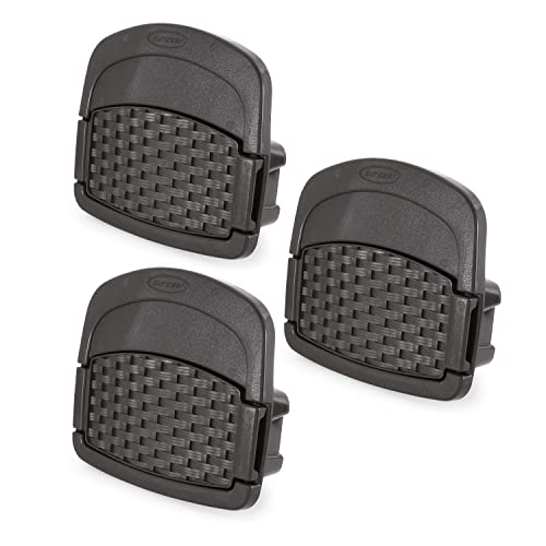 Suncast 3 Pack Hangout 150 Foot Resin Wicker Mounted Garden Storage Hose Rack, Brown - image 1