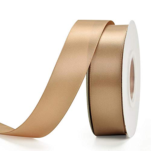 25 yards/roll Single Face satijnen lint 6 9 13 16 25 38 mm linten 1/4" 3/8/" 1/2" 5/8" 1" 1.5" inch voor handgemaakte ambachtelijke geschenken 6mm natural 812