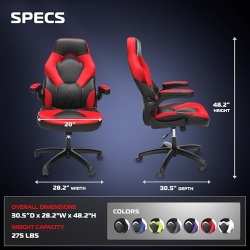 Image of RESPAWN 3085 Gaming Chair, Ergonomic Office Chair, Headrest, Flip-Up Arms