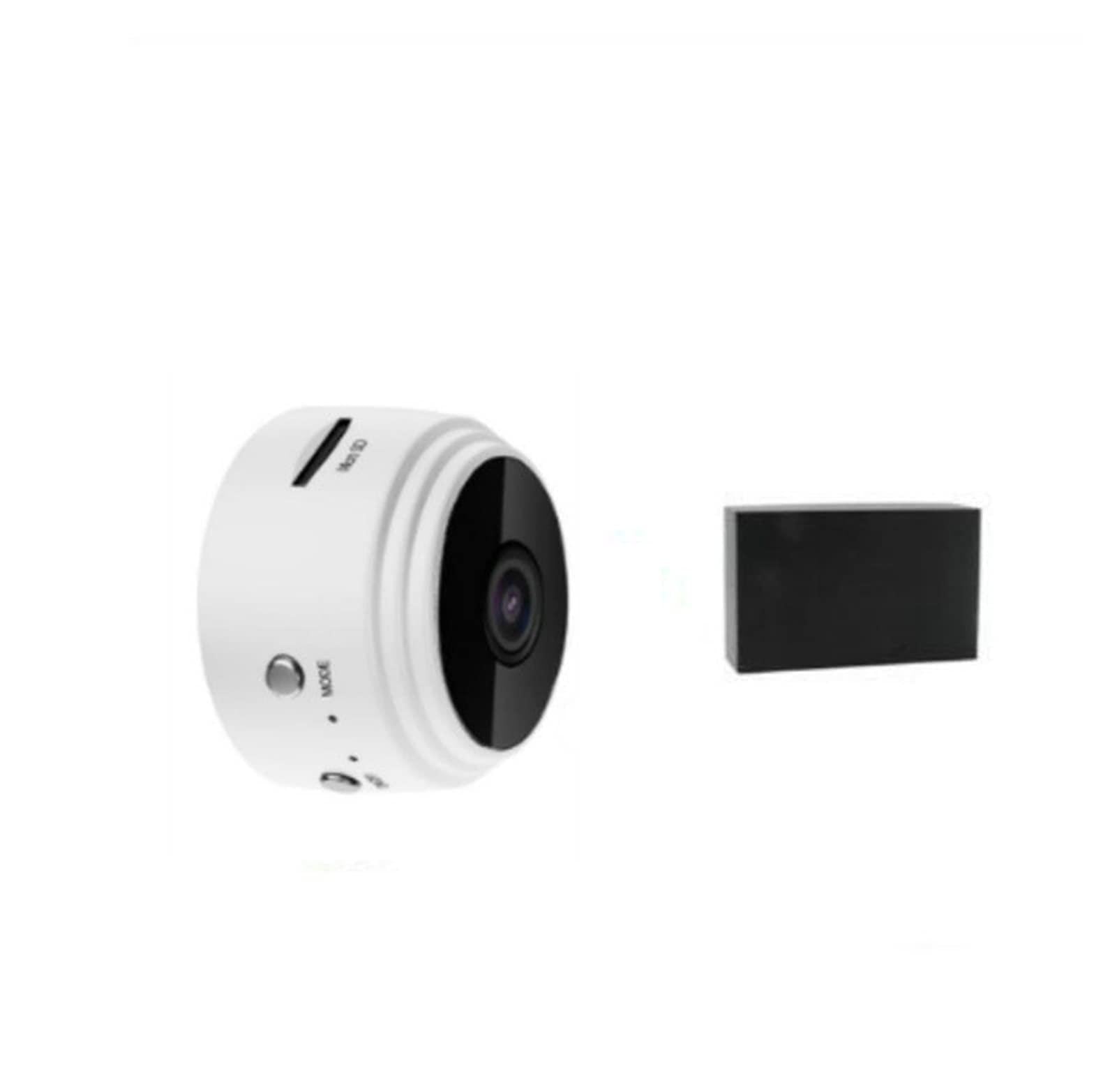 1080p Mini caméra WiFi, Maison P2p Appareil Photo WiFi, caméra de Surveillance sans Fil de la Nuit, Application téléphonique de Moniteur Distant Enregistreur vidéo(Blanc)