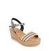 PORRONET 2647 Alegra, Sandalias con cuña y Plataforma, para Mujer, Color Metalizado...