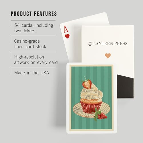 Baraja de Póker, 52 cartas Cupcake and Strawberry miniatura 3