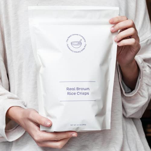 The Real Cereal Company, Organic Brown Rice Crisps Cereal 3-Pack, Certified Usda Organic, Zero Sugar, Gluten-Free, Non-Gmo, Made In California #TOP4