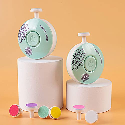 Conjunto de 3 cabeças de moagem para manicure elétrico apontador de unhas para bebês e crianças cort