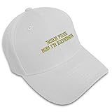 Baseball Cap Born Free Now I'm Expensive Embroidery Funny & Novelty Humor Acrylic Hats for Men Women Strap Closure White Design Only