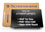 SCREENARAMA New Screen Replacement for LP156WFC(SP)(D1) FHD 30pin Non-Touch 1920x1080 IPS Matte LCD