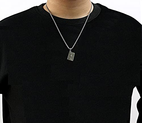 SHINYY Envelope Love Letter Necklace for Women and Men Stainless Steel Engraved Locket with I Love You Secret Message Jewelry Pendant Gift for Couples and Family3