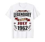 Photo Gallery leggendaria dal luglio 1962 vintage 1962 60° compleanno maglietta Photo Gallery leggendaria dal luglio 1962 vintage 1962 60° compleanno maglietta