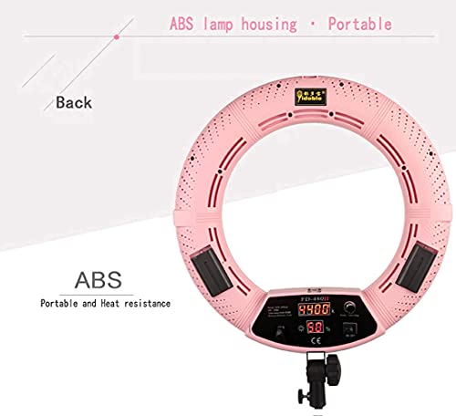 FACAZ Kamera-Foto-Video-Beleuchtungs-Kit: 48 Zentimeter Äußeres 96 W 5500 K Dimmbares LED-Ringlicht, Lichtstativ, Vine… – Bild 8