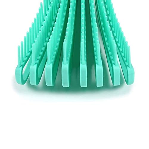 Escova Polvo Desembaraçadora Para Cabelos Cacheados e Crespos Flexível 8 Pontas Massageadora