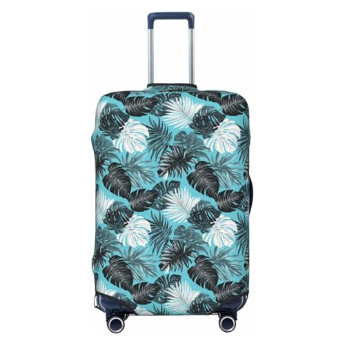 Tropical Leaves Elastic Travel Luggage Covers Dustproof Scratch-Resistant Suitcase Protector Fit 22-24 Inch