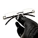 Vintage Small Retro Rimless Clear Lens Gold Frame Hip Hop Sunglasses Rectangle Men Women Frameless 90’s Shades Woodgrain Arm Buffs Frameless Sun Glasses Fashion Square Clear Tinted Glasses