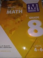 kendall hunt middle school math grade 8 student edition UNITS 4-6 1792402120 Book Cover