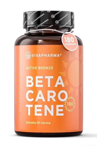 Betacarotene per Abbronzatura Forte, 180 Compresse (1 al...