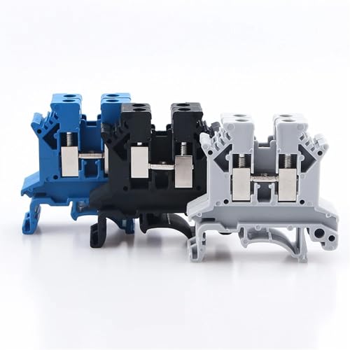 Conector universal de cable UK-2.5B para carril Din con conexión de tornillo gris, 100 uds 6