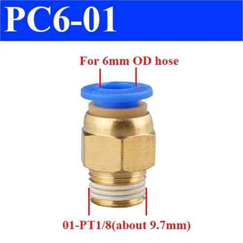Evite caídas de presión con el conector rápido neumático PC para tubos de 12mm 3