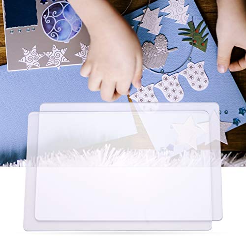 Zwbfu 2pcs Almofada de Corte Transparente Acessório Durável Placa de Material de PC Almofada de Subs