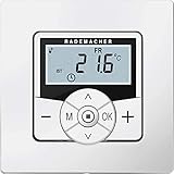 Rademacher DuoFern Raumthermostat (2. Generation) 9485-1, Funk-Thermostat, für Heizkörper und Fußbodenheizung, Smart Home Wandthermostat