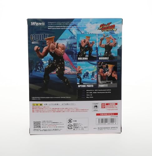 TAMASHII NATIONS - Street Fighter - Guile -Outfit 2-, Bandai Spirits S.H.Figuarts Action Figure, Guile (Outfit 2), 6.3 inches - Image 4
