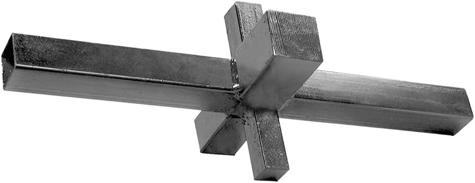 Jones Stephens 4-Way Countersunk Plug Wide Arm T-Handle Wrench, Black (J40041)