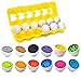 Color & Number Matching Egg Toy - Number Sorting & Color Recognition Learning Toy for Toddlers - Preschool Game - Montessori Education - Easter Eggs