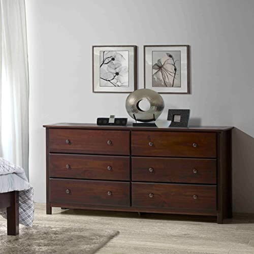 Grain Wood Furniture Shaker 6-Drawer Dresser, Cherry #TOP2