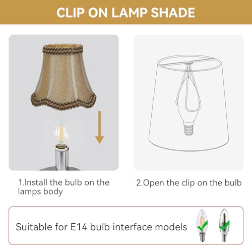 6PCS Clip on Lamp Shade - Image 3