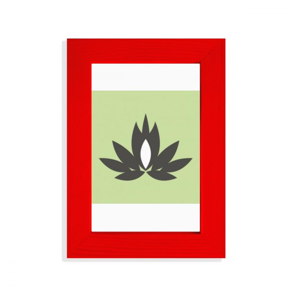 Cadre photo rouge de style chinois avec motif Lotus de prestige