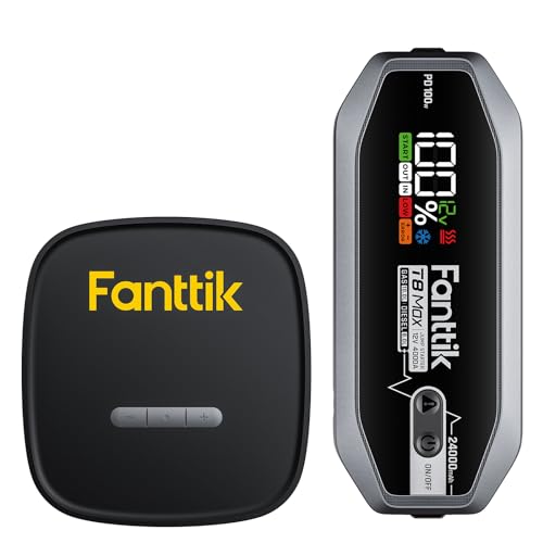 Fanttik T8 MAX 4000 Amp Jump Starter and X9 SE Tire Inflator