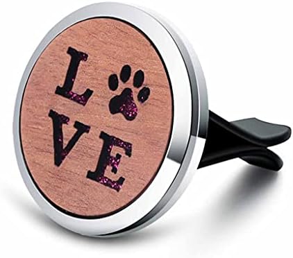 Vintage Wood Tree of Life Aroma Car Air Freshener Stainless Steel Perfume Locket Essential Oil Diffuser Detachable Clip Jewelry(C) image 5